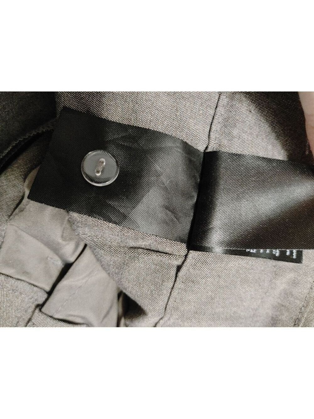 Women's H&M High Waisted Ankle Length Gray Tie Trousers Size 8 - Picture 8 of 8
